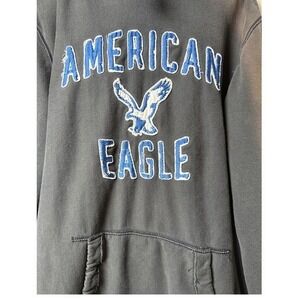 Vintage American Eagle, Y2K, Puff‎ Print, Fleece, Hoodie XLTL, Grunge, Oversized